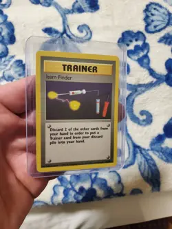 Item Finder 74/102 Rare Base Set Pokemon Card WOTC LP - Image 1