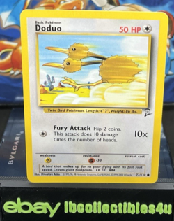 Doduo 72/130 Base 2 Set Pokemon Card Wotc 2000 Vintage NM F/S - Image 1