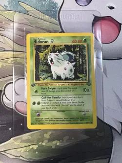 Nidoran 1st Edition 57/64 Jungle WOTC Pokemon Card - Image 1