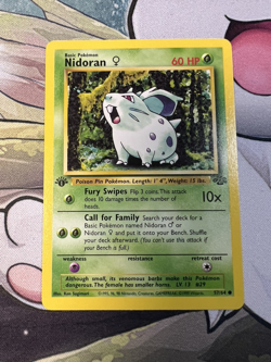 Nidoran 1st Edition 57/64 Jungle WOTC Pokemon Card - Image 3