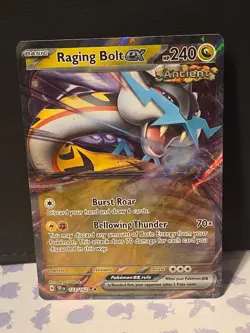 Pokemon TCG Raging Bolt EX 123/162 Temporal Forces Double Rare Holo Card - Image 1