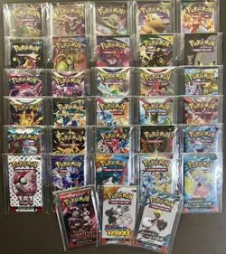 33 Pokemon Booster Pack Lot Collection SWSH COMPLETE SET - SEALED Cards! & SV - Image 1