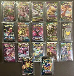 33 Pokemon Booster Pack Lot Collection SWSH COMPLETE SET - SEALED Cards! & SV - Image 2