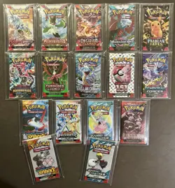 33 Pokemon Booster Pack Lot Collection SWSH COMPLETE SET - SEALED Cards! & SV - Image 3