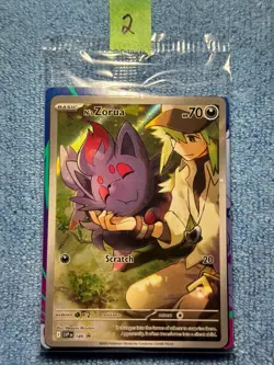 SEALED N's Zorua 189 Sv: Scarlet & Violet Promo Cards Holo Journey Together ETB - Image 1