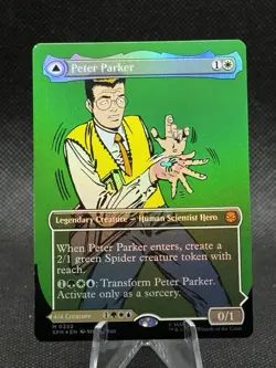Peter Parker Eddie Brock Miles Morales MTG x Marvel's Spider-Man Lot Of 3 Cards - Image 1