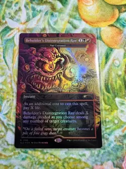 Beholder's Disintegration Ray/Fire Covenant (Foil) MTG: Secret Lair *Pack Fresh* - Image 1