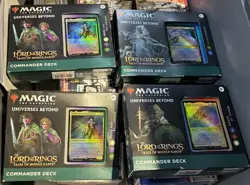 Magic the Gathering: Lord of the Rings: Tales of Middle-earth Commander Deck LOT - Image 1