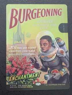 FOIL Burgeoning Showcase EOE Special Guests NM MtG Full Art Borderless Magic - Image 1