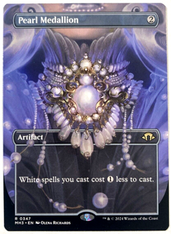 MTG Pearl Medallion BORDERLESS Modern Horizons 3 347 NM - Image 1