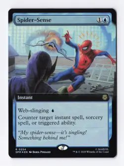 Spider-Sense (Extended Art) (Foil) 0254 (R) MTG Marvel's Spider-Man (SPM) * - Image 1
