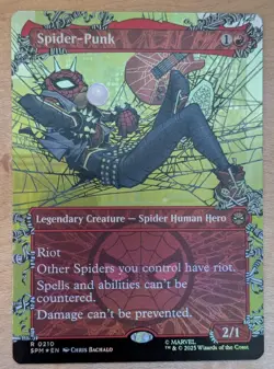 MTG - Spider-Punk (borderless foil) - SPM (NM+) - Image 1