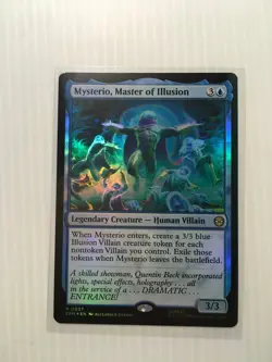 MTG Mysterio, Master of Illusion Magic The Gathering Spider-Man Foil R 0037 NM+ - Image 1