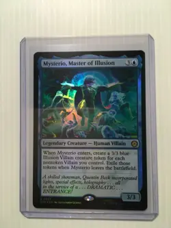 MTG Mysterio, Master of Illusion Magic The Gathering Spider-Man Foil R 0037 NM+ - Image 3