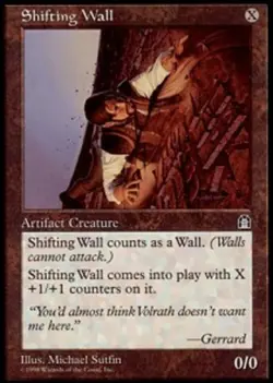 Light Play, English MTG Regular Shifting Wall Stronghold Magic the Gathering - Image 1