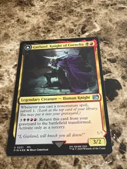 GARLAND, KNIGHT OF CORNELIA Magic the Gathering MTG Final Fantasy Foil - Image 1