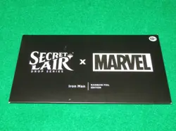 MTG SECRET LAIR X MARVEL'S IRON MAN RAINBOW FOIL EDITION MAGIC THE GATHERING NEW - Image 1