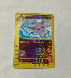 Pokemon English Aquapolis Espeon Reverse Holo Box Topper 2002 Jumbo 6/12 - Image 1