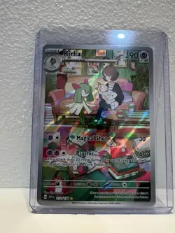 Kirlia 212/198 Scarlet & Violet Illustration Rare Full Art Holo Pokemon TCG MINT - Image 1