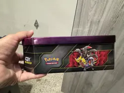 2019 Pokemon TCG Mewtwo Mew Tag Team Tin Empty - Image 5