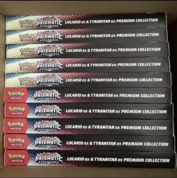LOT OF 10 Pokemon Prismatic Sams Club Lucario Ex Tyranitar Ex Premium Collection - Image 2