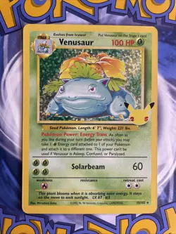 Venusaur 15/102 Celebrations: Classic Collection Holo Pokemon, LP - Image 1