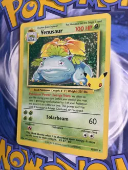 Venusaur 15/102 Celebrations: Classic Collection Holo Pokemon, LP - Image 3