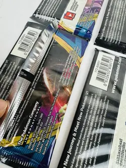Pokemon TCG Sword and Shield Base Set Booster Pack Art Set Lot Of 4 Packs New - Image 5