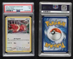 Eevee (Fusion Strike Three Pack Blisters) Pokemon Sword & Shield PSA 7 - Image 3
