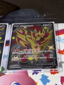 Pokemon Shiny Zacian V 292 + Shiny Zamazenta V 293 Crown Zenith ~ NM / Mint - Image 3