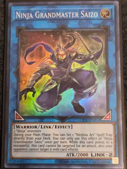 Ninja Grandmaster Saizo OP20-EN010 Unlimited Edition Super Rare NM - Image 1
