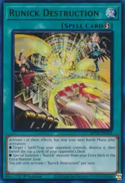 [ULTRA RARE] YuGiOh - Runick Destruction - NM/M - MP23-EN243 - 1st Ed - Image 1