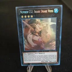 Number C32: Shark Drake Veiss (Ghost Rare) ABYR-EN039 Abyss Rising - Image 3