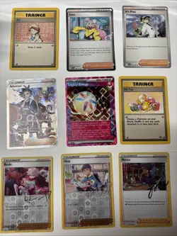 Mixed Trainer 5 Card Lot Mixed Rarities & Sets Pokemon Cards - Image 1