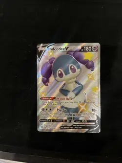Pokemon Indeedee V SV114/SV122 2021 Pokemon Full Art Shiny Ultra Rare Holo Card! - Image 1