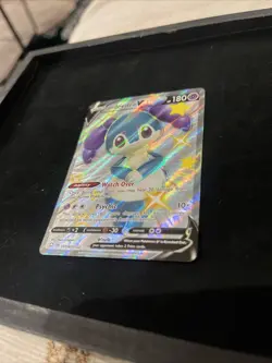 Pokemon Indeedee V SV114/SV122 2021 Pokemon Full Art Shiny Ultra Rare Holo Card! - Image 3