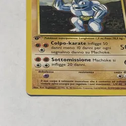 Machoke Pokemon Card Italian 1st Edition Base Set 34/102 - Image 3