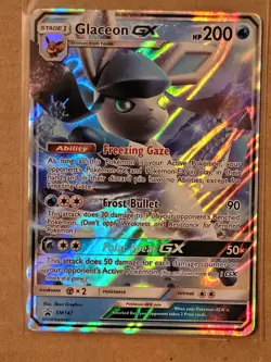Pokemon TCG Glaceon GX Black Star Promo Card SM147 NM - Image 1