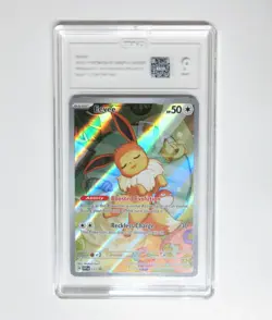 Eevee #173 SVP en Graded Pokemon Card English Black Star Promo TAG 9.0 Slab - Image 1