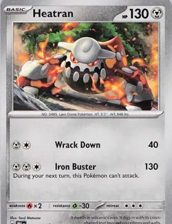 Pokemon Heatran 27/100 Common TCG Trading Card Near Mint - Image 1