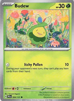 Pokemon TCG Budew 004/131 Common Near Mint Card - Image 1