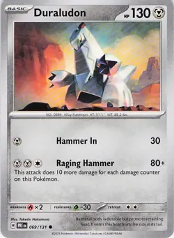 Duraludon 069/131 Pokemon TCG Near Mint Common Card - Image 1
