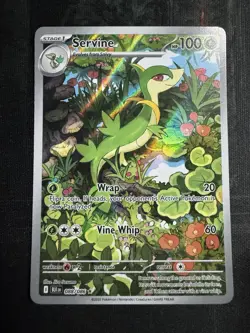 Pokemon TCG Servine SV10.5 Black Bolt Illustration Rare Mint Card 088/086 - Image 1