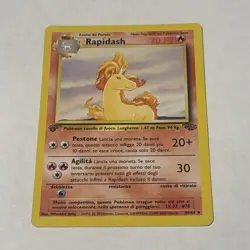 Rapidash Pokemon Card Italian 1st Edition Jungle Set 44/64 - Image 1