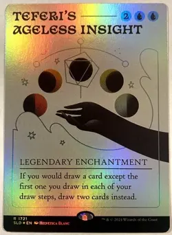 MTG Teferi's Ageless Insight RAINBOW FOIL Secret Lair 1721 NM - Image 1