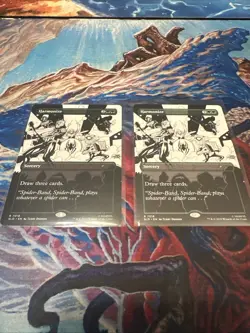 MTG Spider-Man HARMONIZE 7018 SECRET LAIR DROP NONFOIL RARE Hit Set Of Two - Image 1