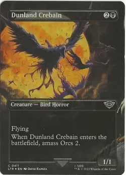 Dunland Crebain 411 Common MTG The Lord of the Rings Middle Earth NM/M - Image 1