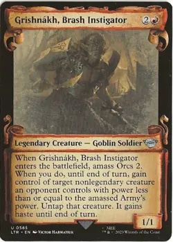 Grishnakh Brash Instigator 585 Uncommon MTG Lord of the Rings Middle Earth NM/MT - Image 1