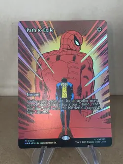 2025 MTG Spider Man Path to Exile Borderless Foil #0004 - Image 1
