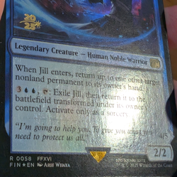 Jill, Shiva's Dominant - Pre-release Foil Stamped Promo - Final Fantasy MTG - Image 2